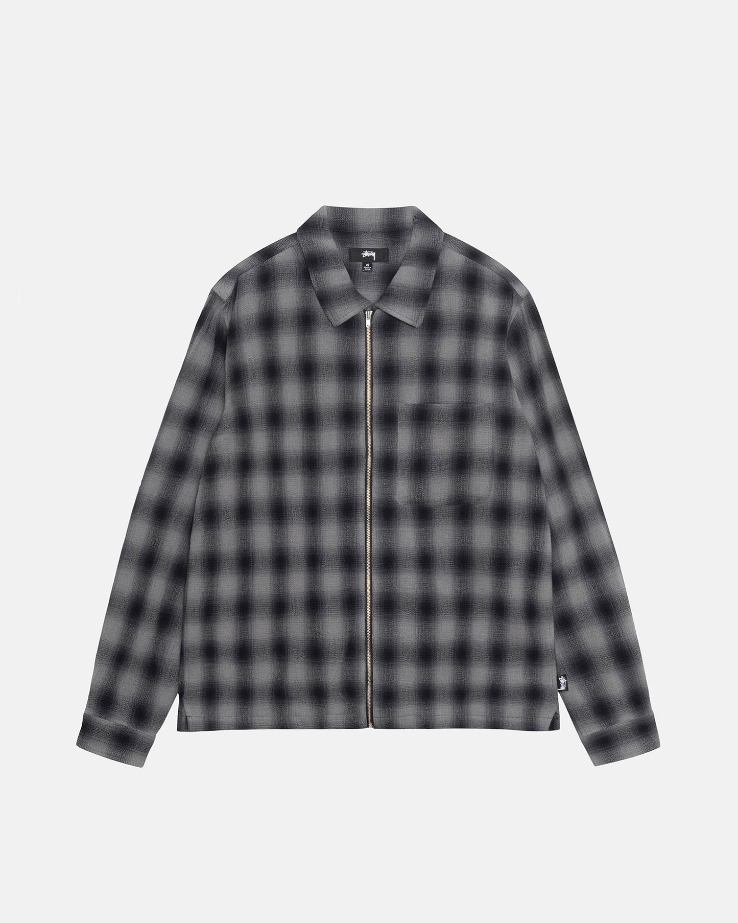 CHEMISE ZIPPÉE EN TWISTÉ À CARREAUX