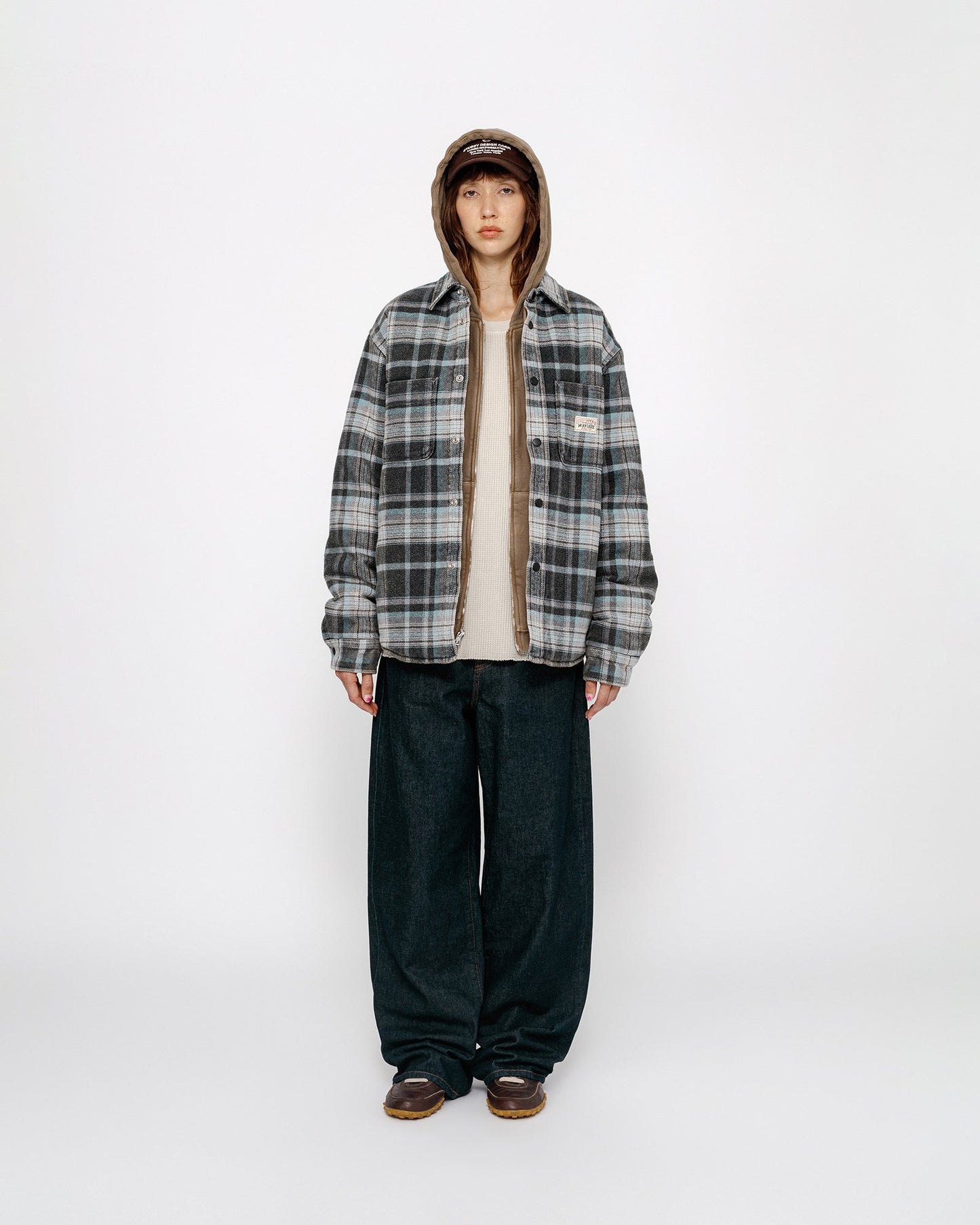 CHEMISE À CARREAUX DÉLAVÉE