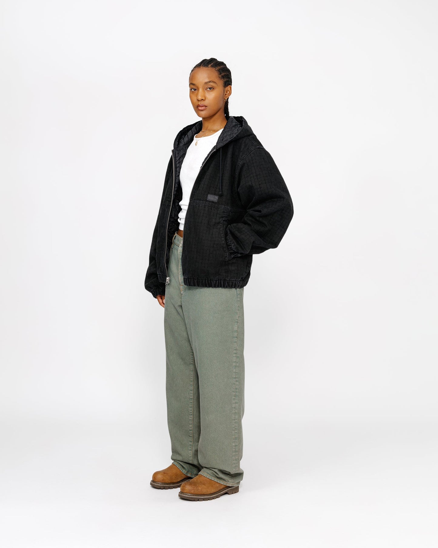 BLOUSON DE TRAVAIL TOILE AIGUILLETÉE