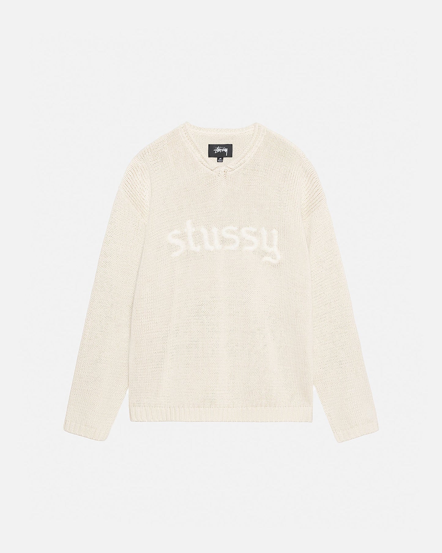 PULL COL V LOGO BRODÉ