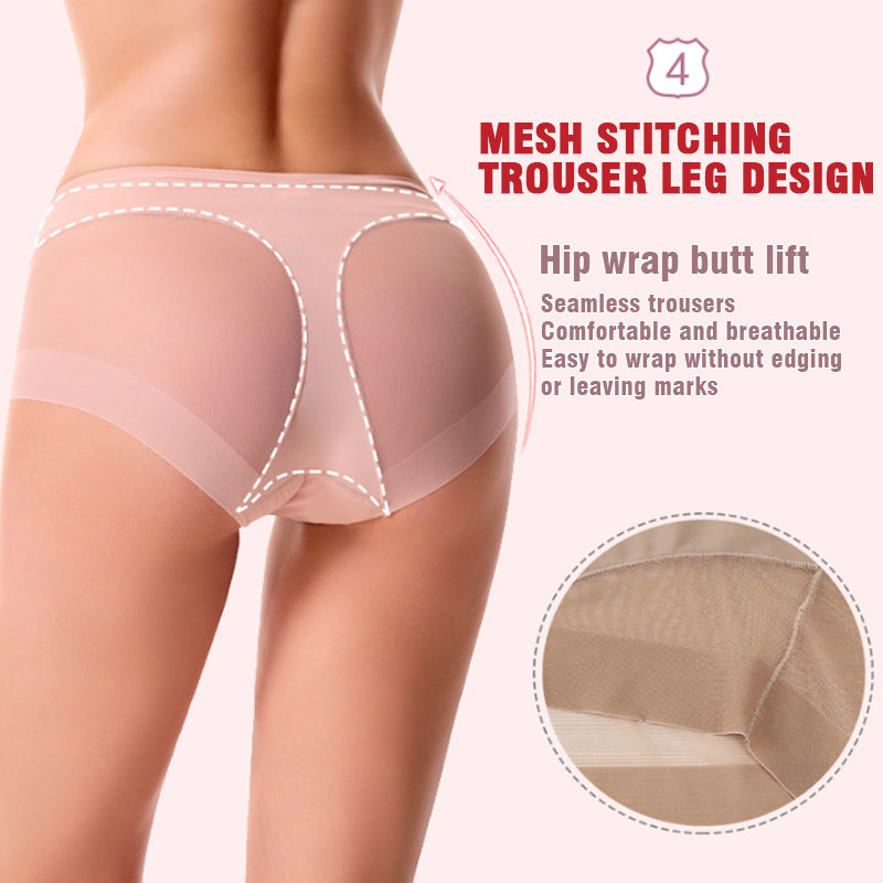 🔥Vente Flash : Achetez-en 1, obtenez-en 4🔥Culotte gainante taille haute sans couture en soie glacée