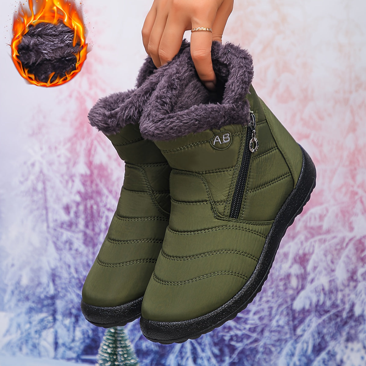 🔥Promotion Dernier Jour 50 % DE RÉDUCTION - Bottes Orthopédiques Imperméables Anti-Dérapantes Hiver Chaud pour Femmes