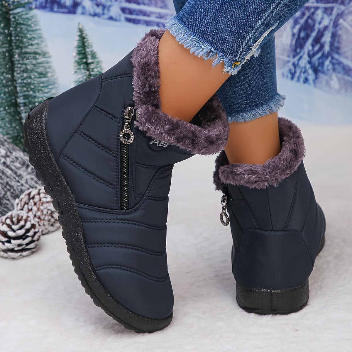🔥Promotion Dernier Jour 50 % DE RÉDUCTION - Bottes Orthopédiques Imperméables Anti-Dérapantes Hiver Chaud pour Femmes