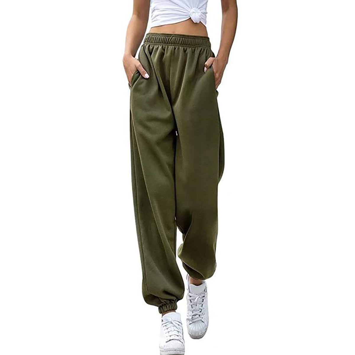 ✨Pantalon de jogging taille haute pour femmes, idéal pour l'entraînement