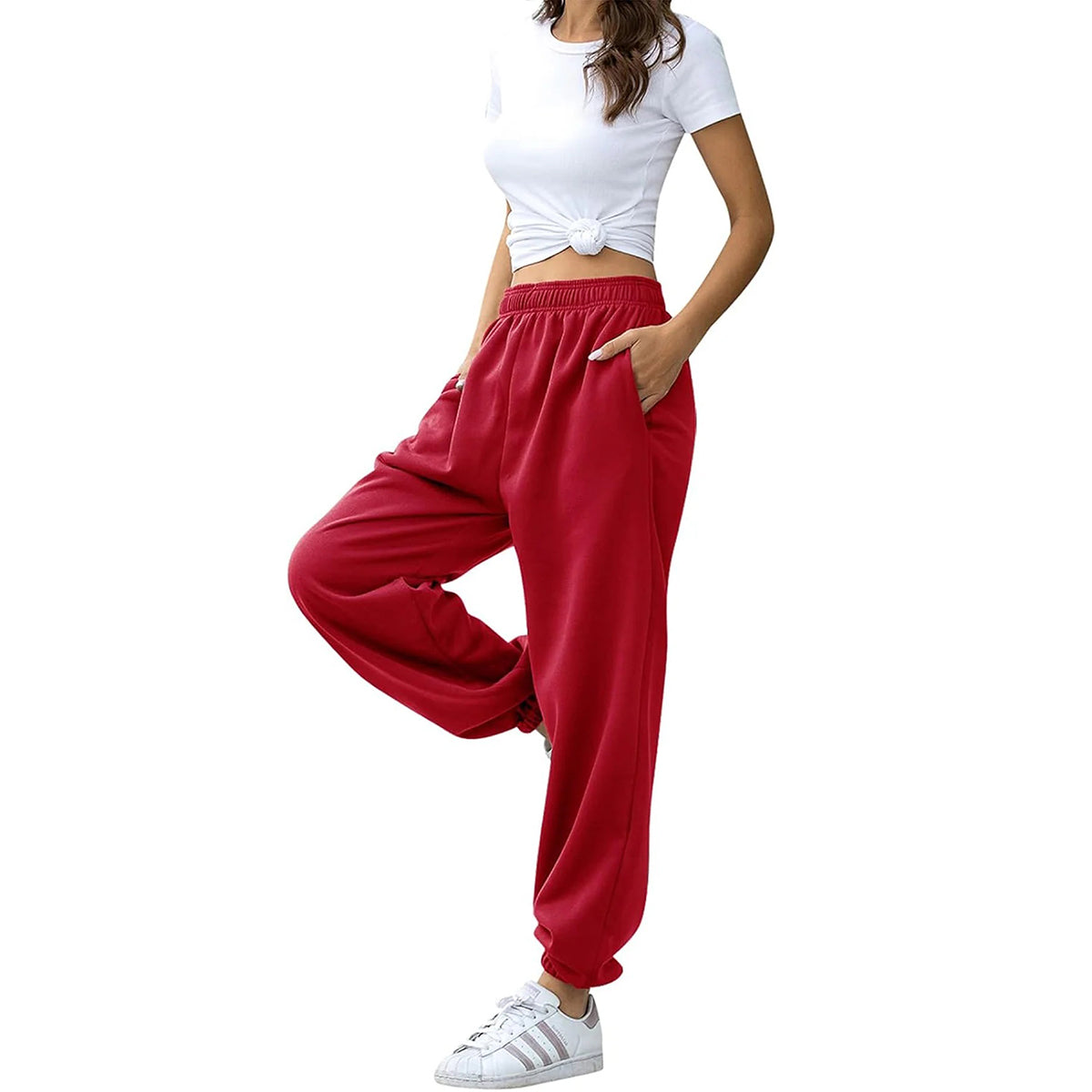 ✨Pantalon de jogging taille haute pour femmes, idéal pour l'entraînement