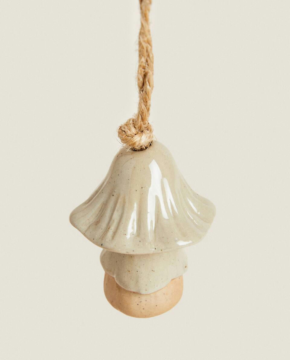 CHRISTMAS CERAMIC MUSHROOM DECORATION