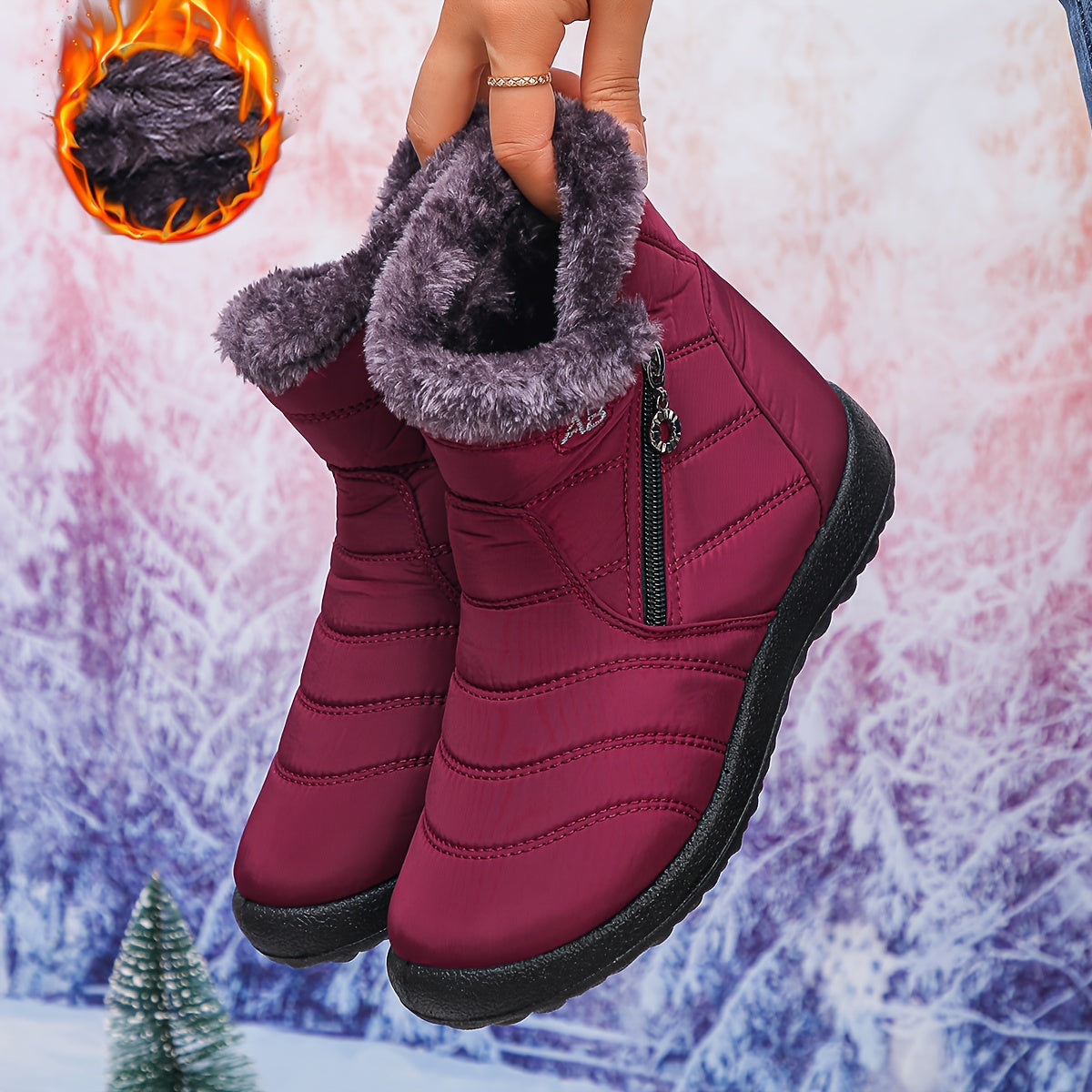🔥Promotion Dernier Jour 50 % DE RÉDUCTION - Bottes Orthopédiques Imperméables Anti-Dérapantes Hiver Chaud pour Femmes