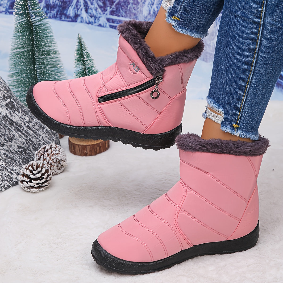 🔥Promotion Dernier Jour 50 % DE RÉDUCTION - Bottes Orthopédiques Imperméables Anti-Dérapantes Hiver Chaud pour Femmes