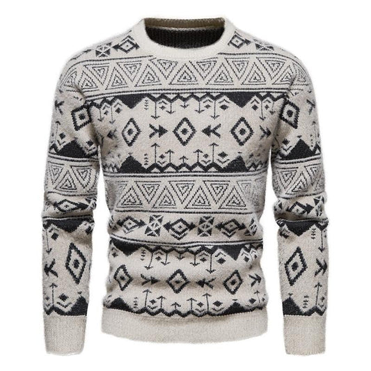 Pull de Noël Jacquard Coupe Ajustée Homme